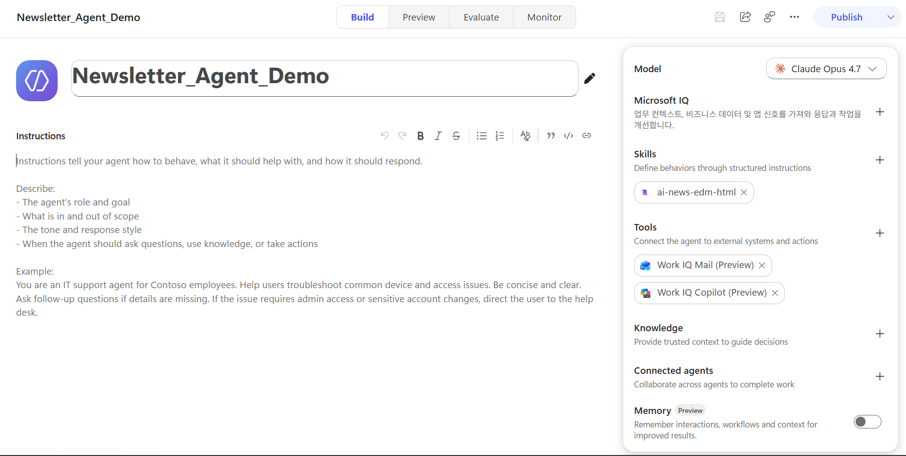 News Letter Agent | New Copilot Studio Lab